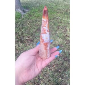 Carnelian Large Tower Obelisk Carving ( Option C )